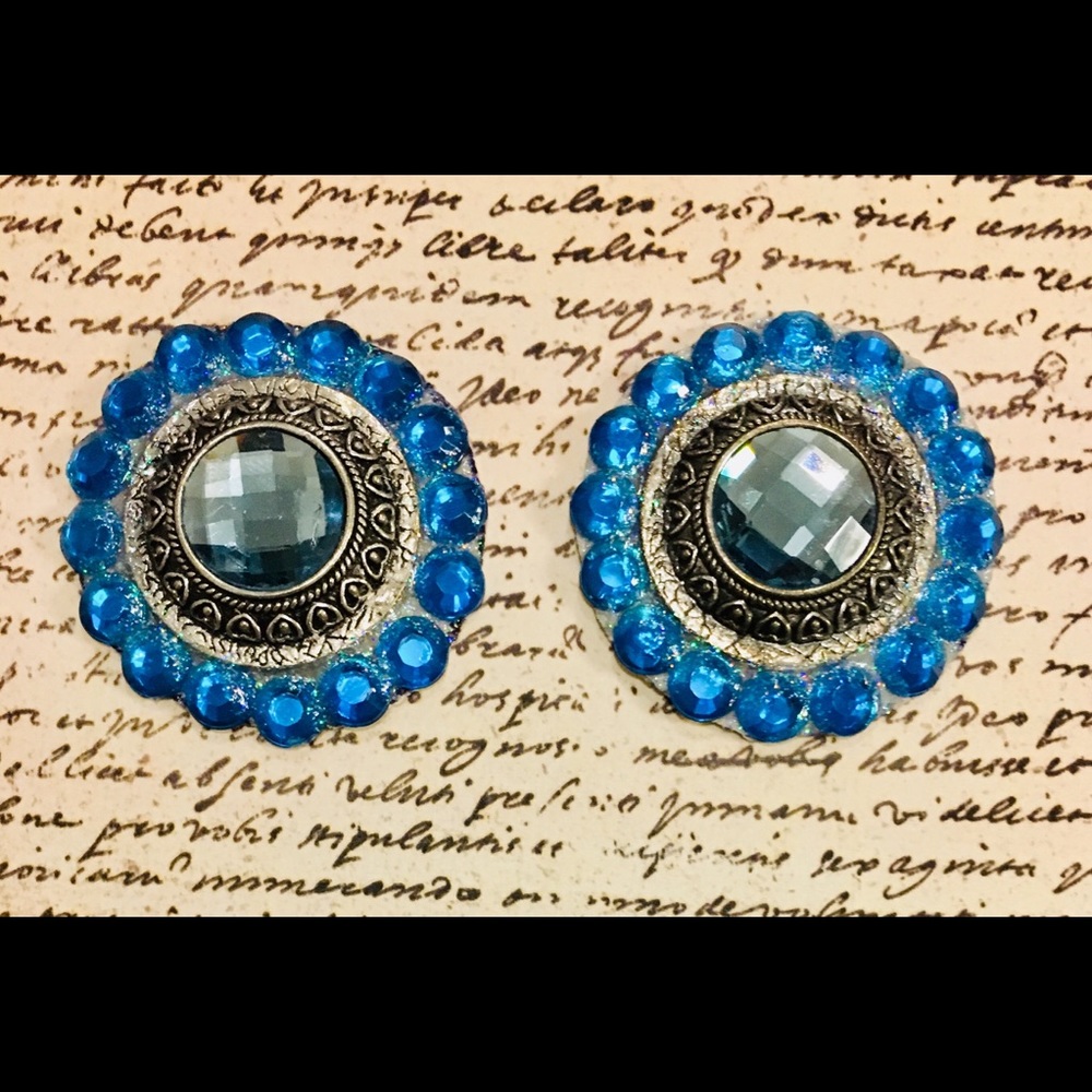 Blue Rhinestone Super Bling Pasties